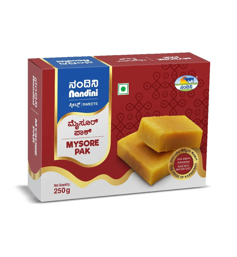Nandini sweets packaging